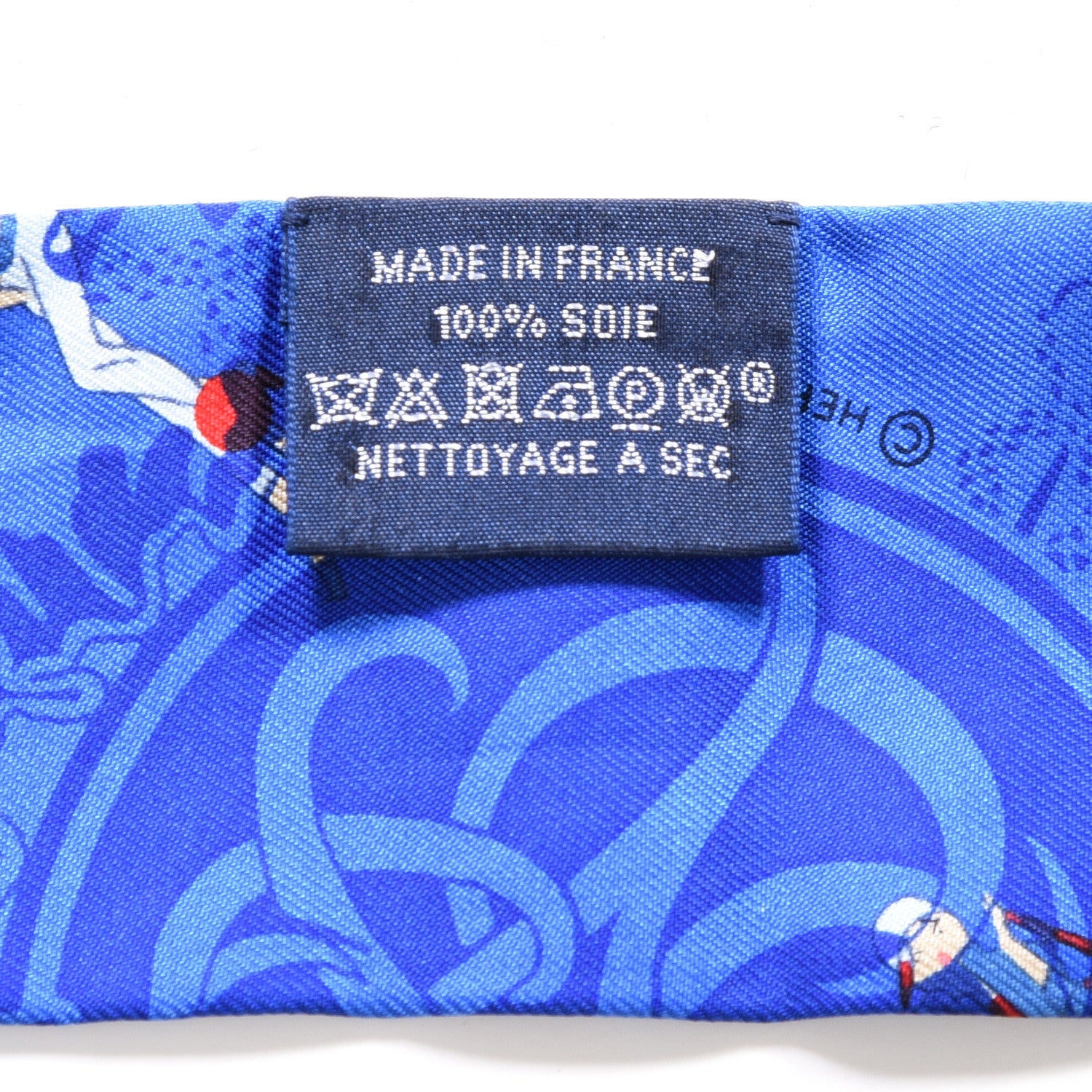 Hermes Silk Ex-Libris Les Parisiennes Twilly Bleu Royal Rouge Ciel 4 of 4
