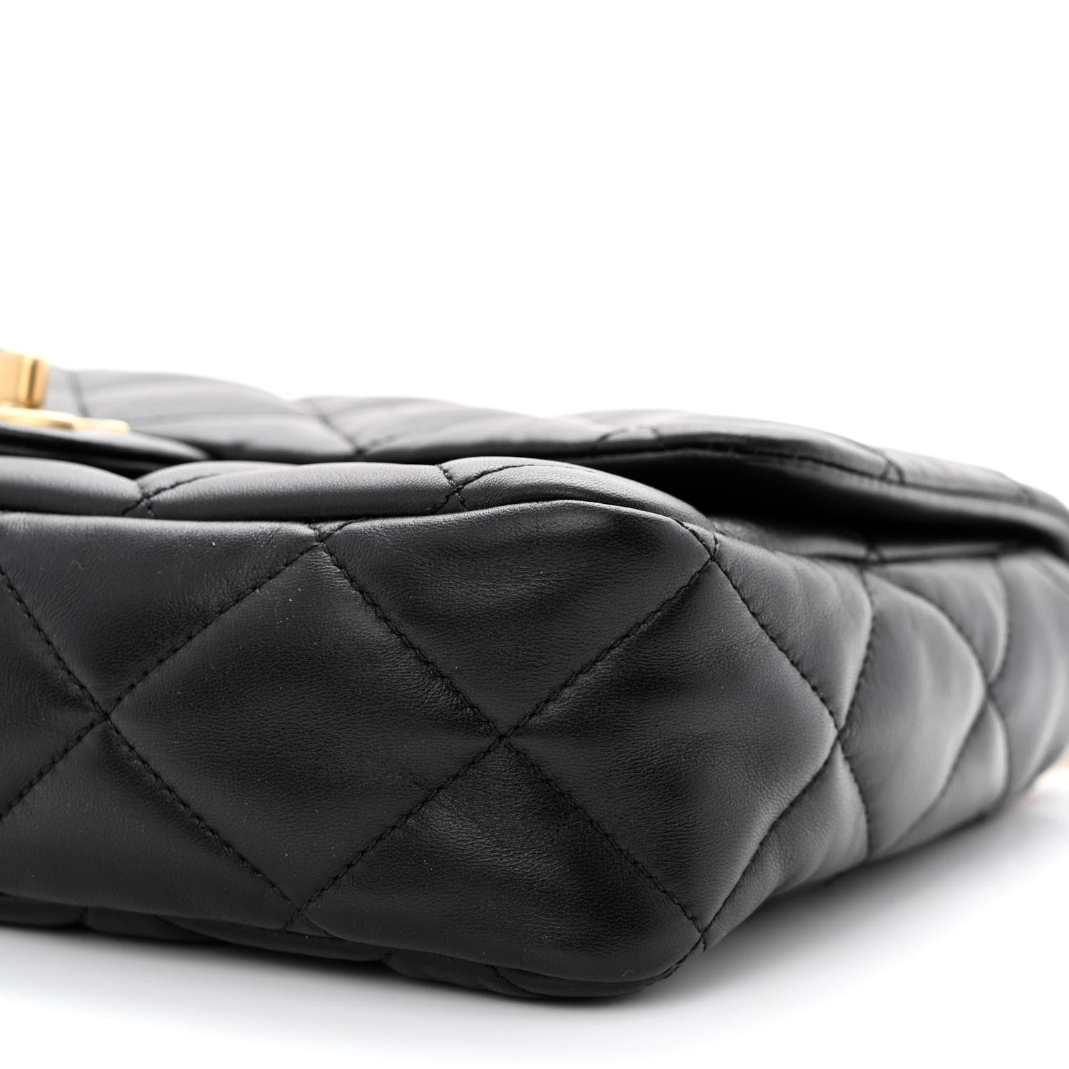 Chanel Lambskin Quilted Large CC Funky Town Flap Black 10 of 11