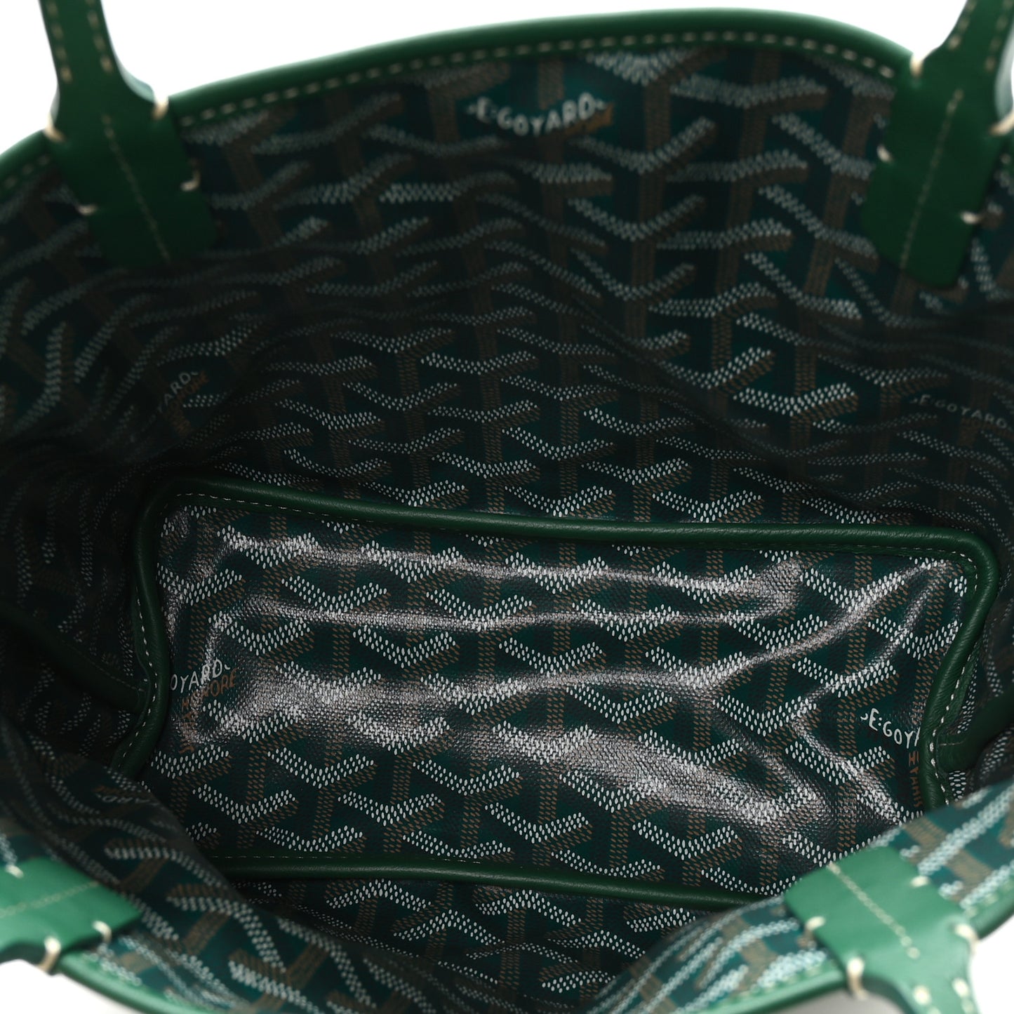 Goyardine Reversible Mini Anjou Green