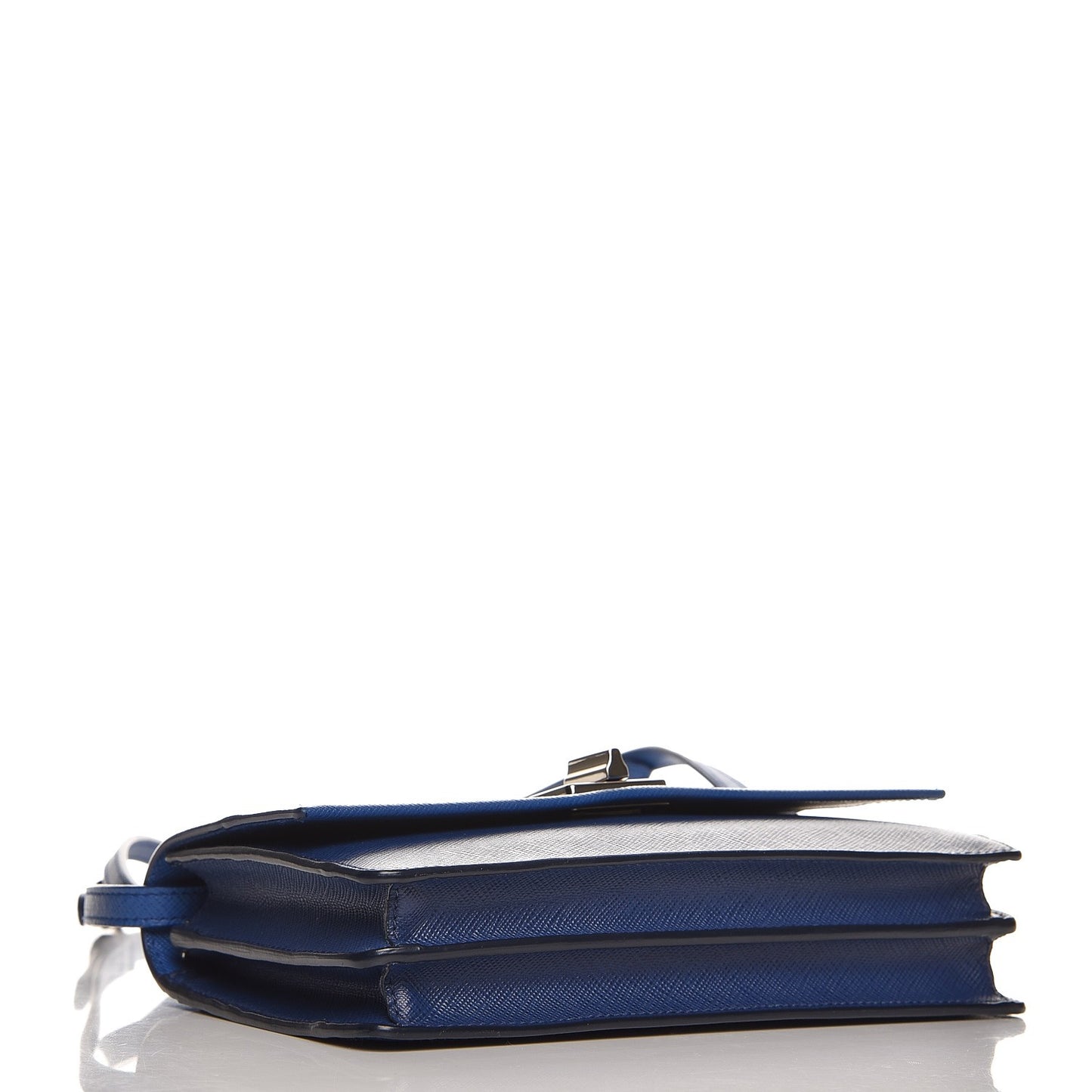 Saffiano Lux Flap Crossbody Bleuette Azzurro