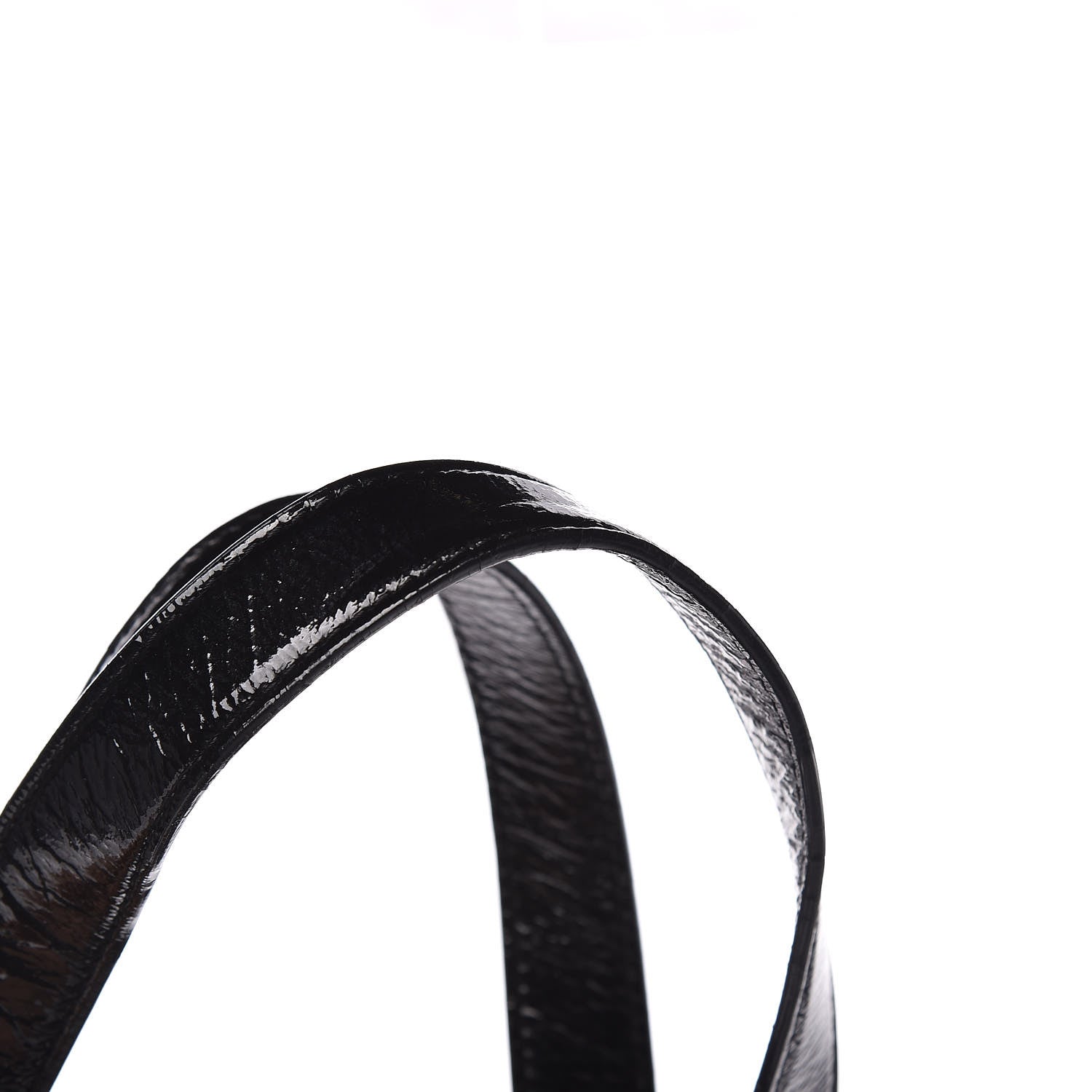 Saint Laurent Patent Crocodile Embossed Tribute Tote Black 15 of 16
