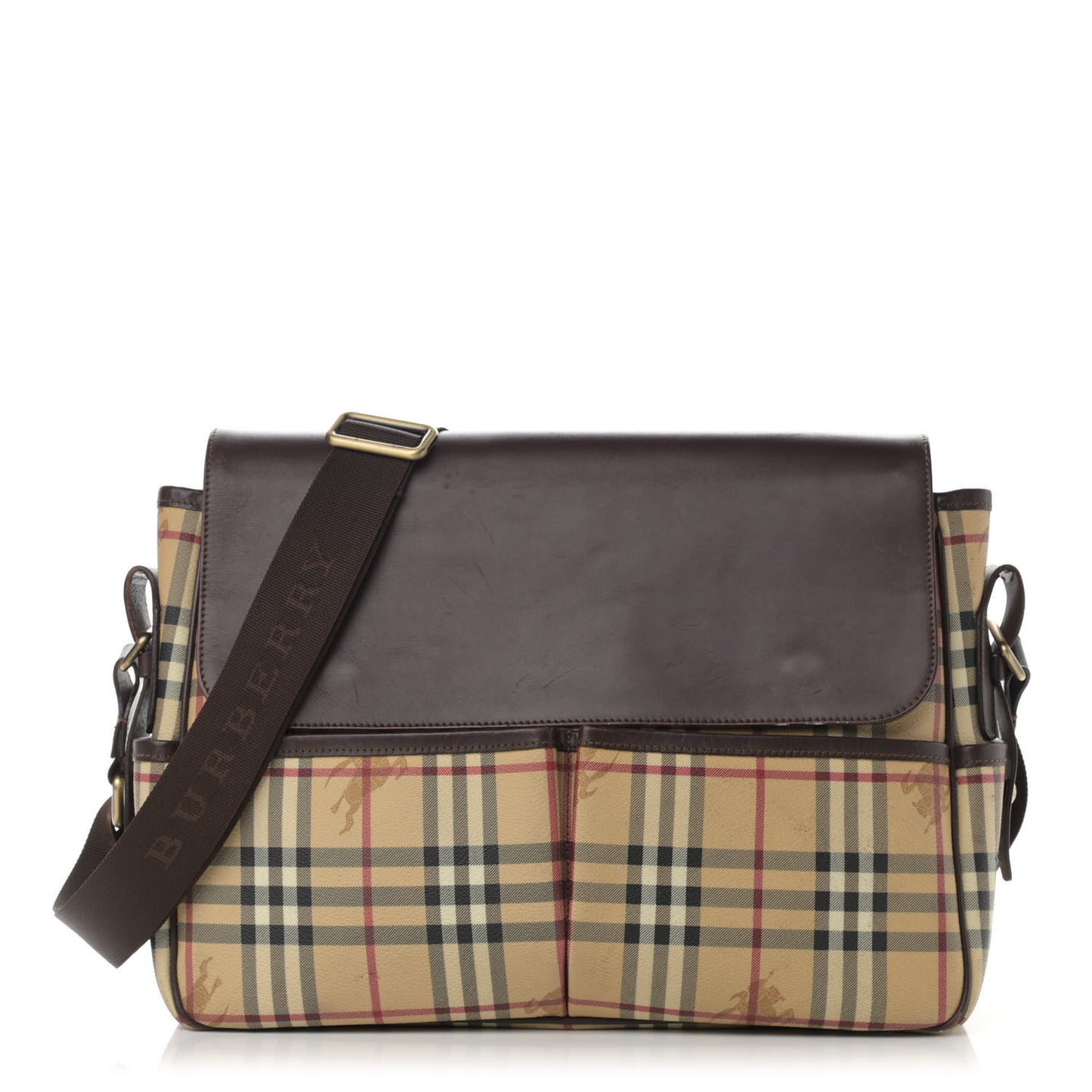 Check Messenger Bag
