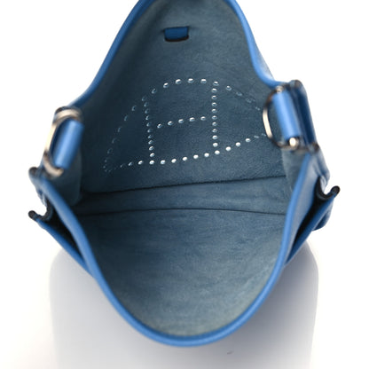 Hermes Taurillon Clemence Evelyne III PM Bleu Paradis 6 of 11