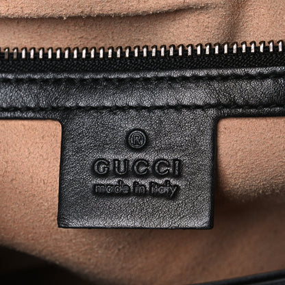 Gucci Calfskin Matelasse Small GG Marmont Shoulder Bag Black 5 of 9