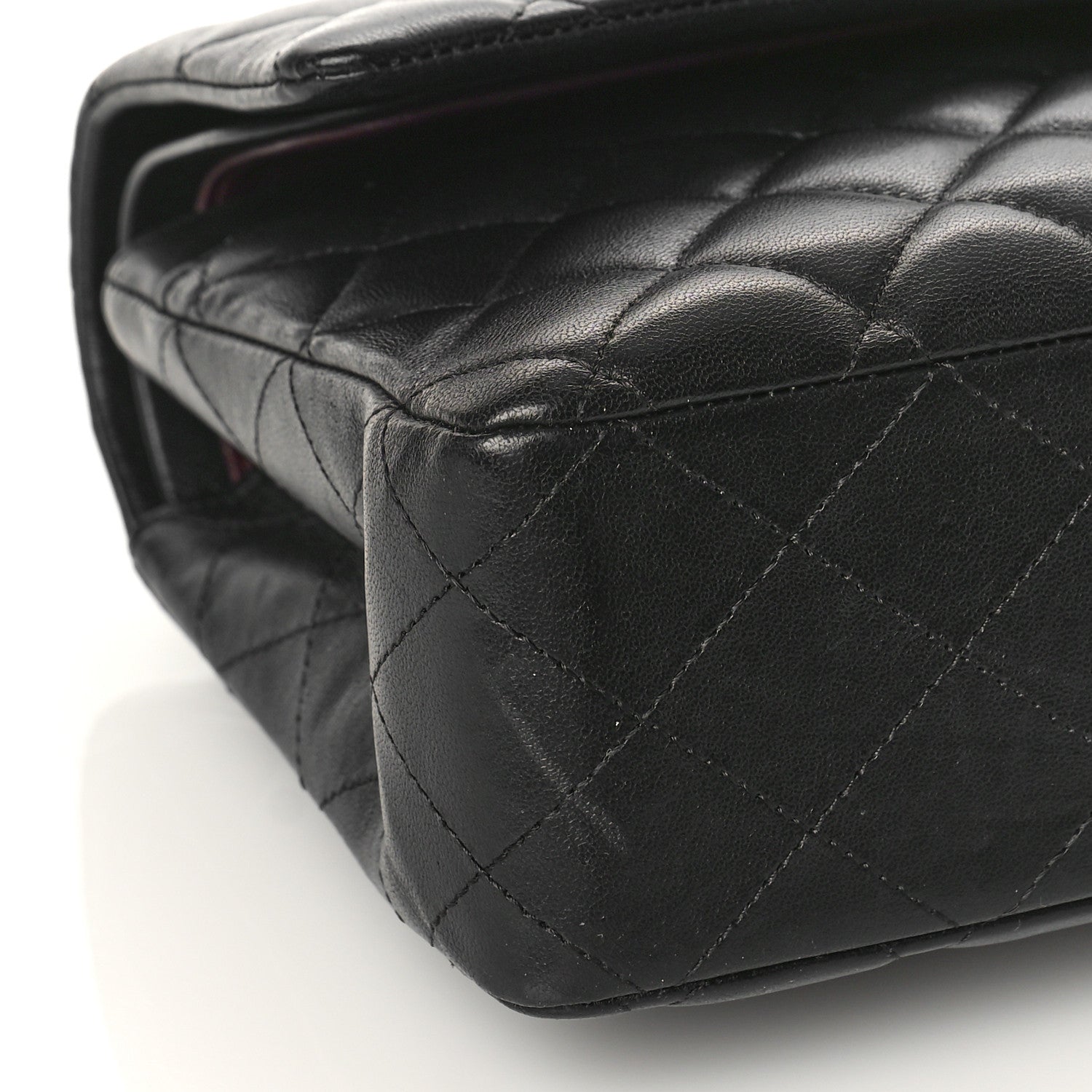 Chanel Lambskin Quilted Medium Double Flap Black 8 of 14