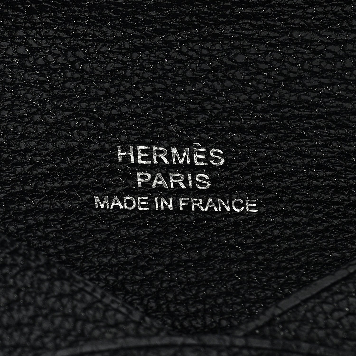 Hermes Chevre Mysore Calvi Card Case Black 6 of 7