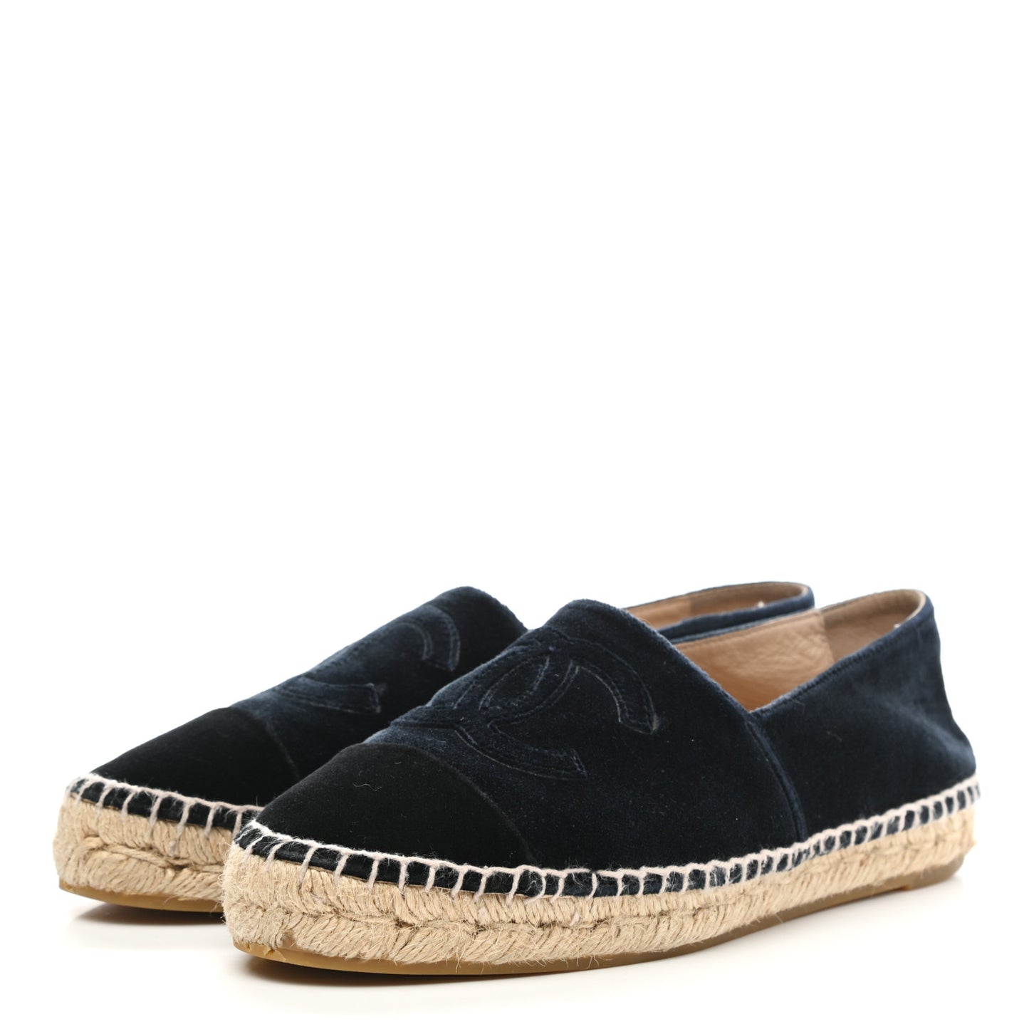 Velvet CC Espadrilles 37 Dark Navy Black