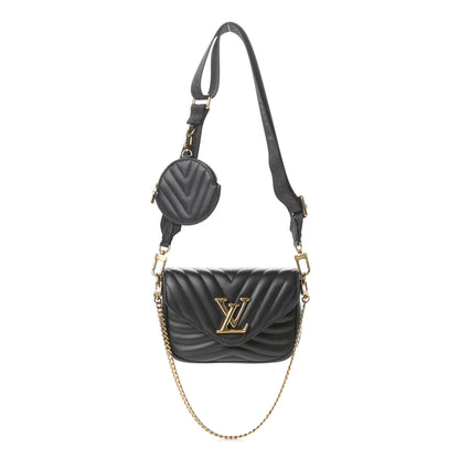 Louis Vuitton Calfskin New Wave Multi Pochette Black 1 of 9