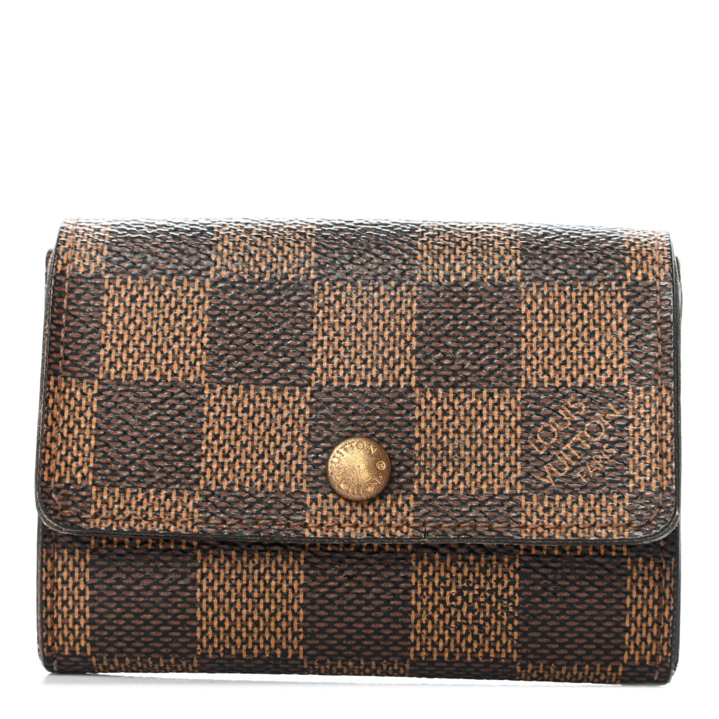 Damier Ebene Porte-Monnaie Plat Coin Purse