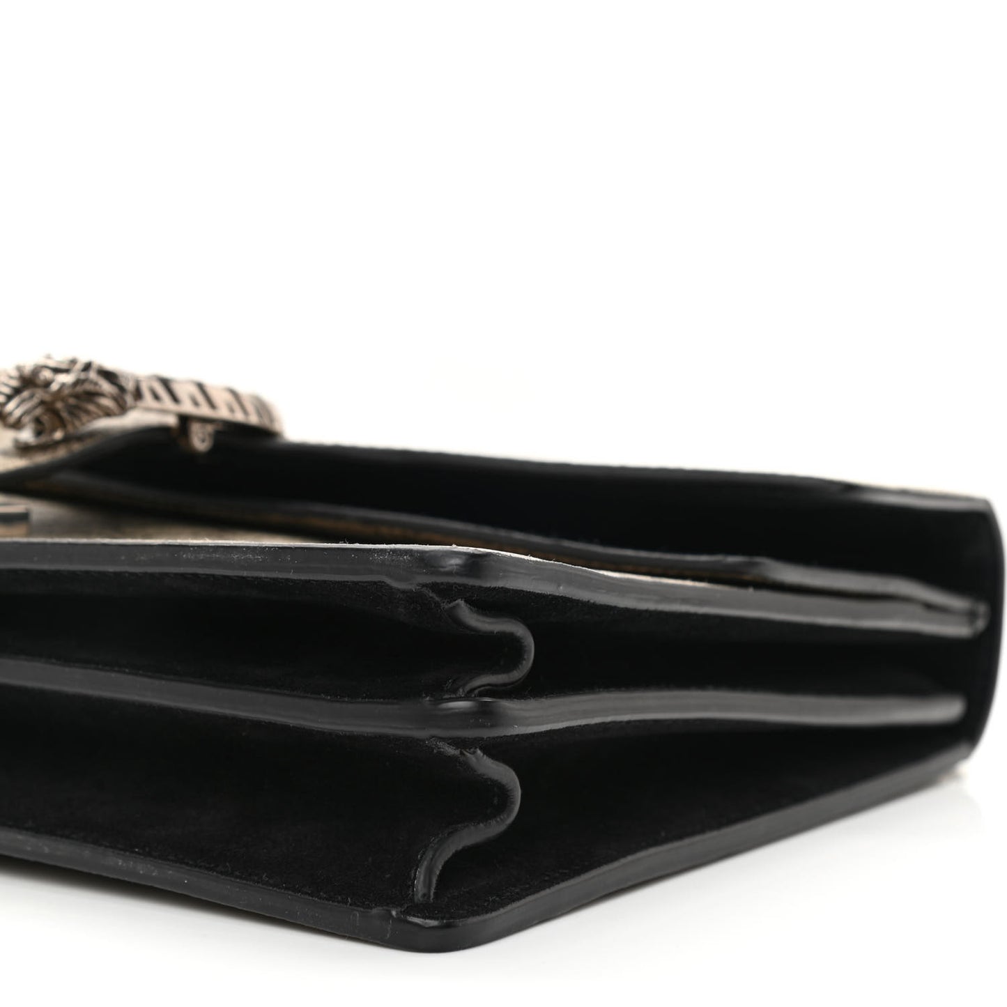 GG Supreme Monogram Medium Dionysus Shoulder Bag Black