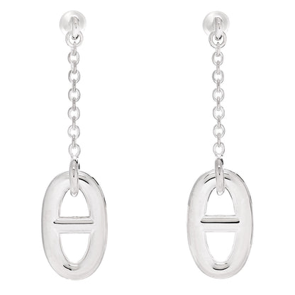 Hermes Sterling Silver Farandole Drop Earrings 1 of 5