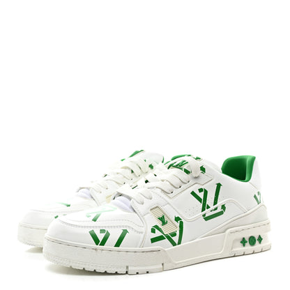 Louis Vuitton Mens LV Trainer Sneakers 8 Green 3 of 11