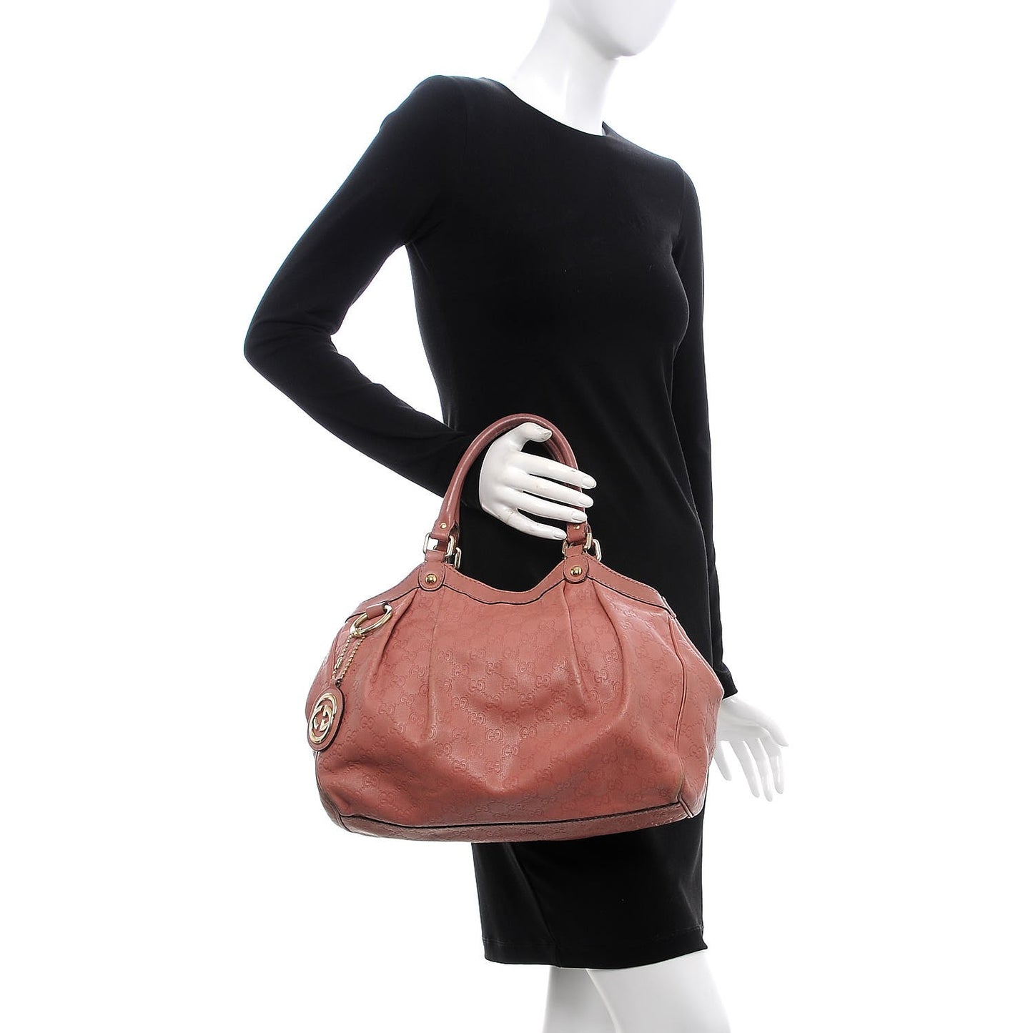 Guccissima Medium Sukey Tote Rose