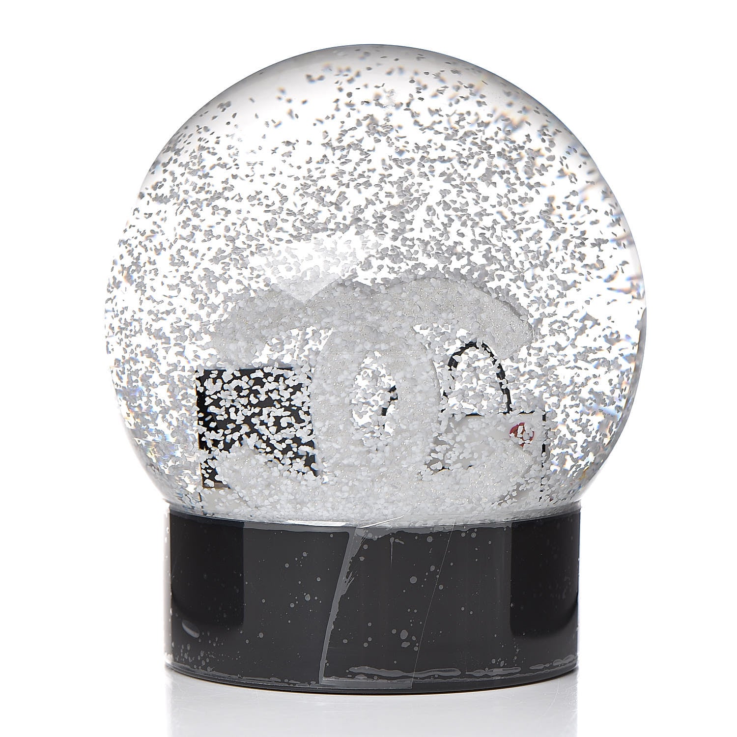 Chanel Glass CC Shopping Bag Snow Globe 3 of 4