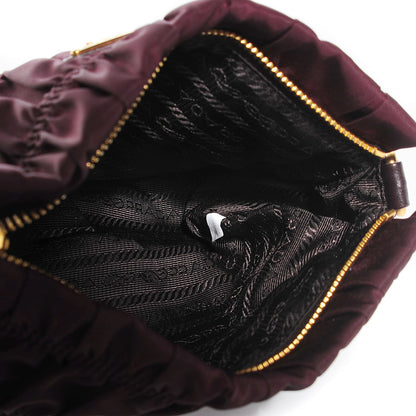 Prada Tessuto Nylon Gaufre Wristlet Bordeaux 5 of 9