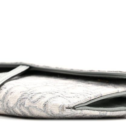 Christian Dior Oblique Saddle Chain Long Wallet Grey 22 of 23