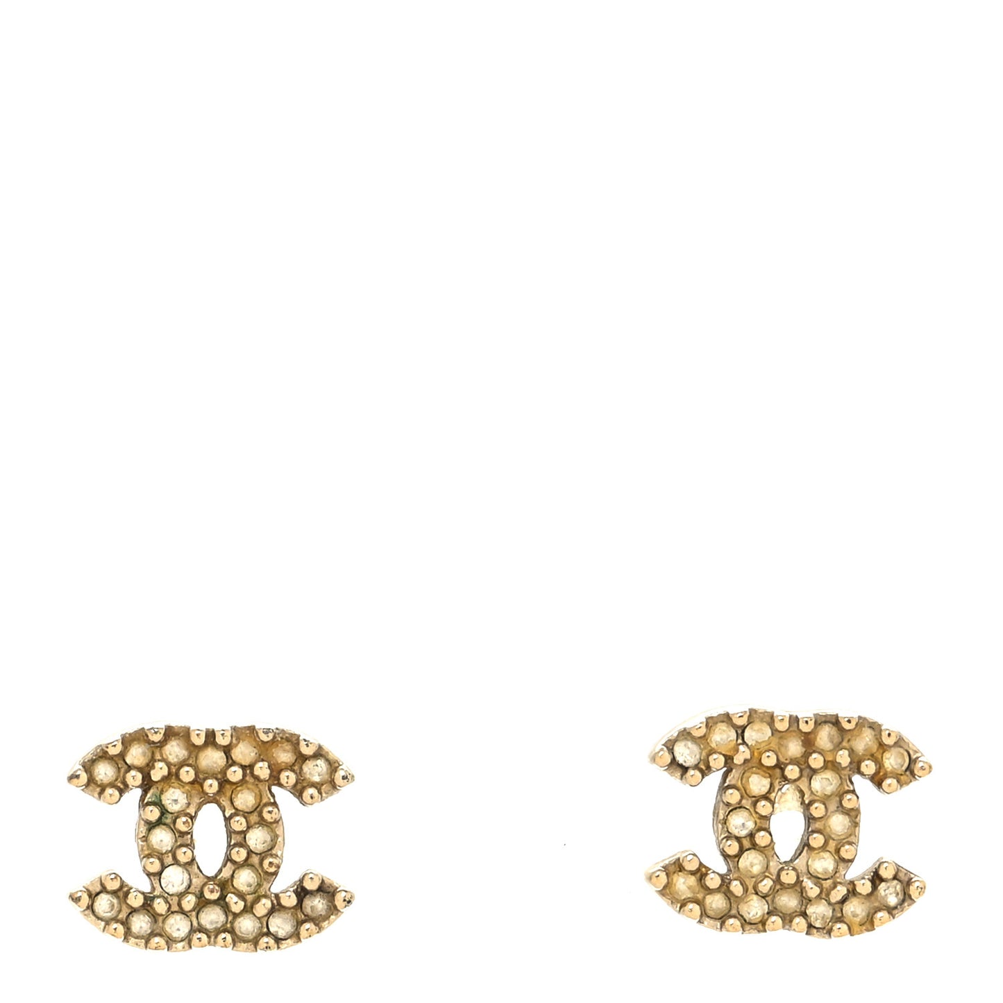 Crystal CC Earrings Gold