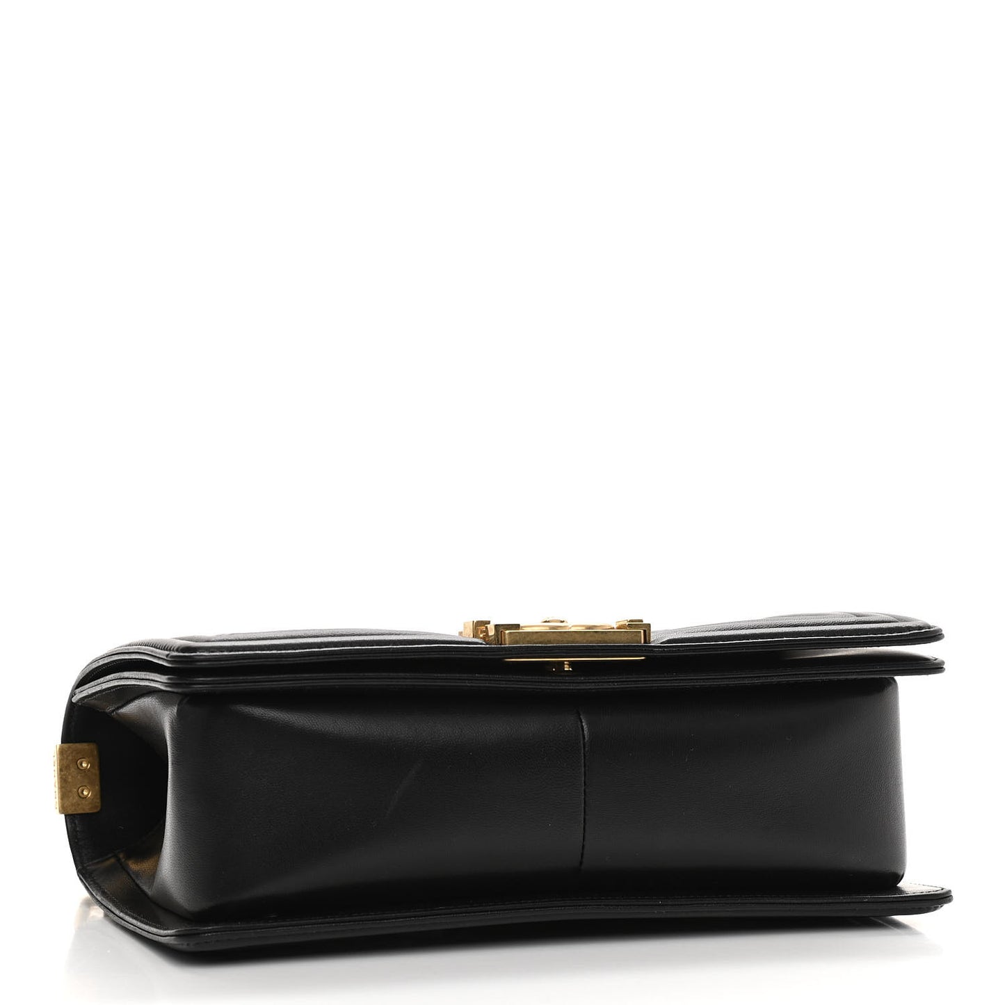 Lambskin Quilted Medium Boy Flap Black