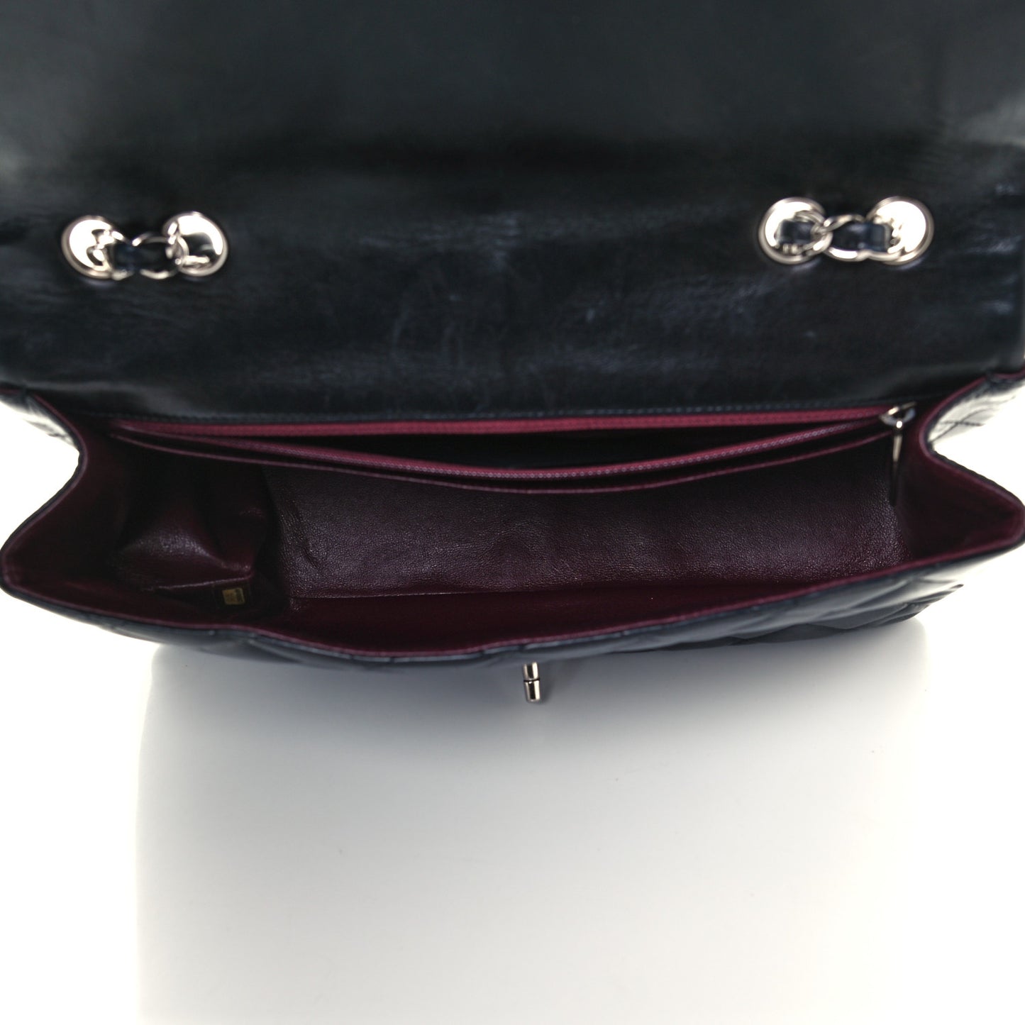 Lambskin Quilted Jumbo Single Flap Black
