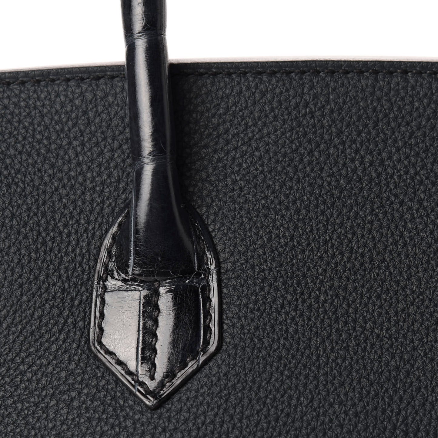 Togo Shiny Niloticus Crocodile Birkin Touch 30 Vert Rousseau