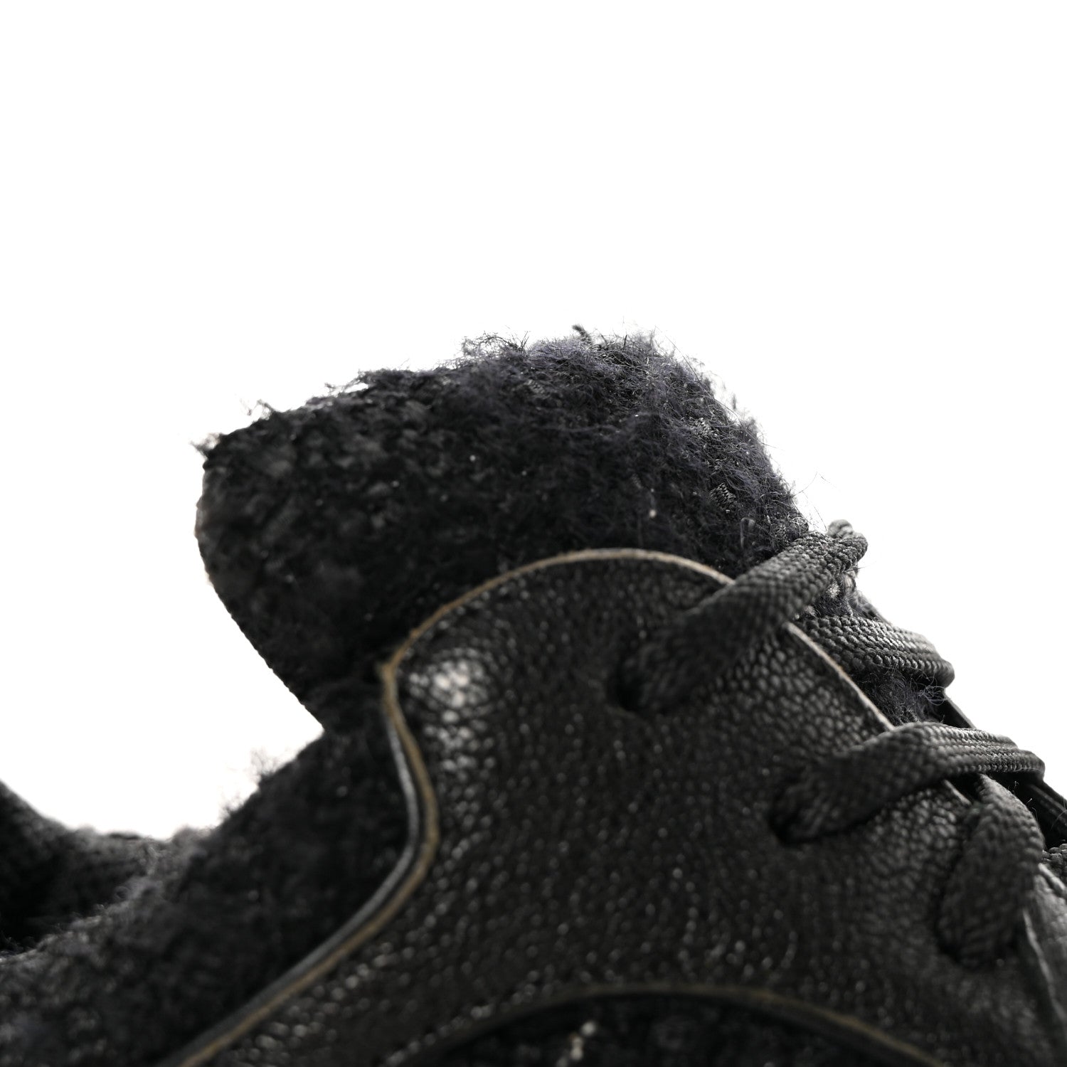 Chanel Tweed Suede Goatskin CC Sneakers 39 Black White 10 of 22