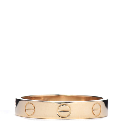 Cartier 18K Yellow Gold 3.5mm LOVE Wedding Band Ring 54 6.75 1 of 6