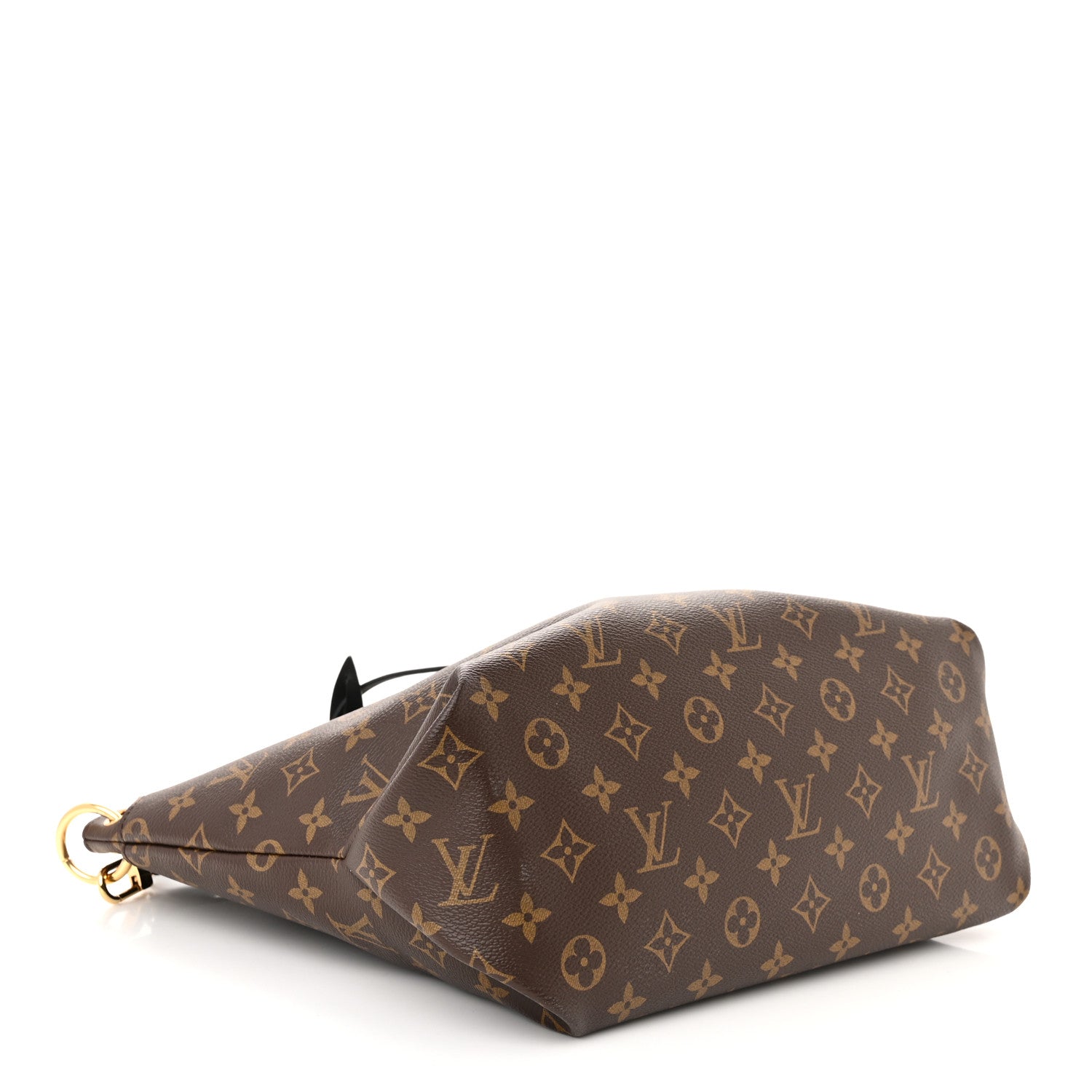 Louis Vuitton Monogram Flower Zipped Tote MM Black 4 of 10
