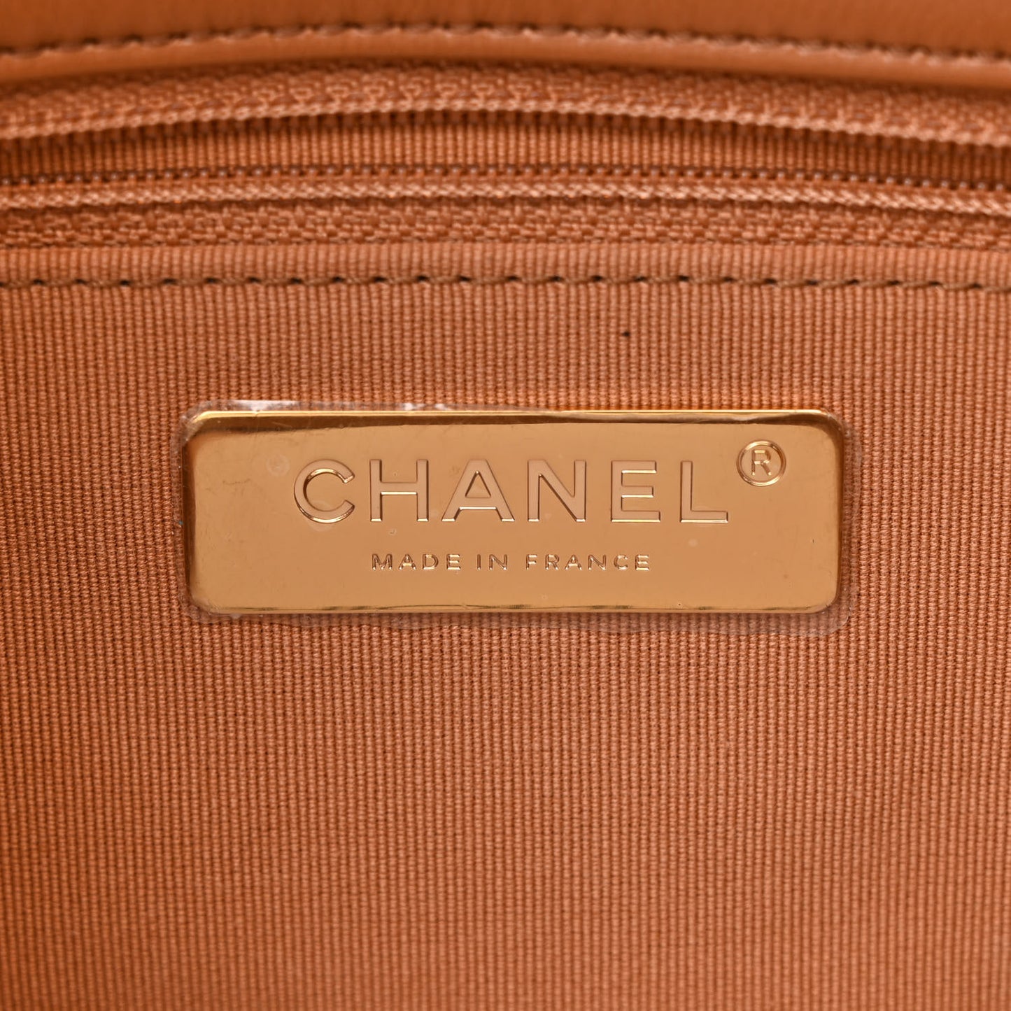 Lambskin Quilted Medium Chanel 19 Flap Brown