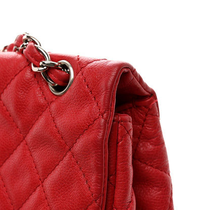Chanel Soft Caviar Quilted Jumbo XL Single Flap Red 12 of 12