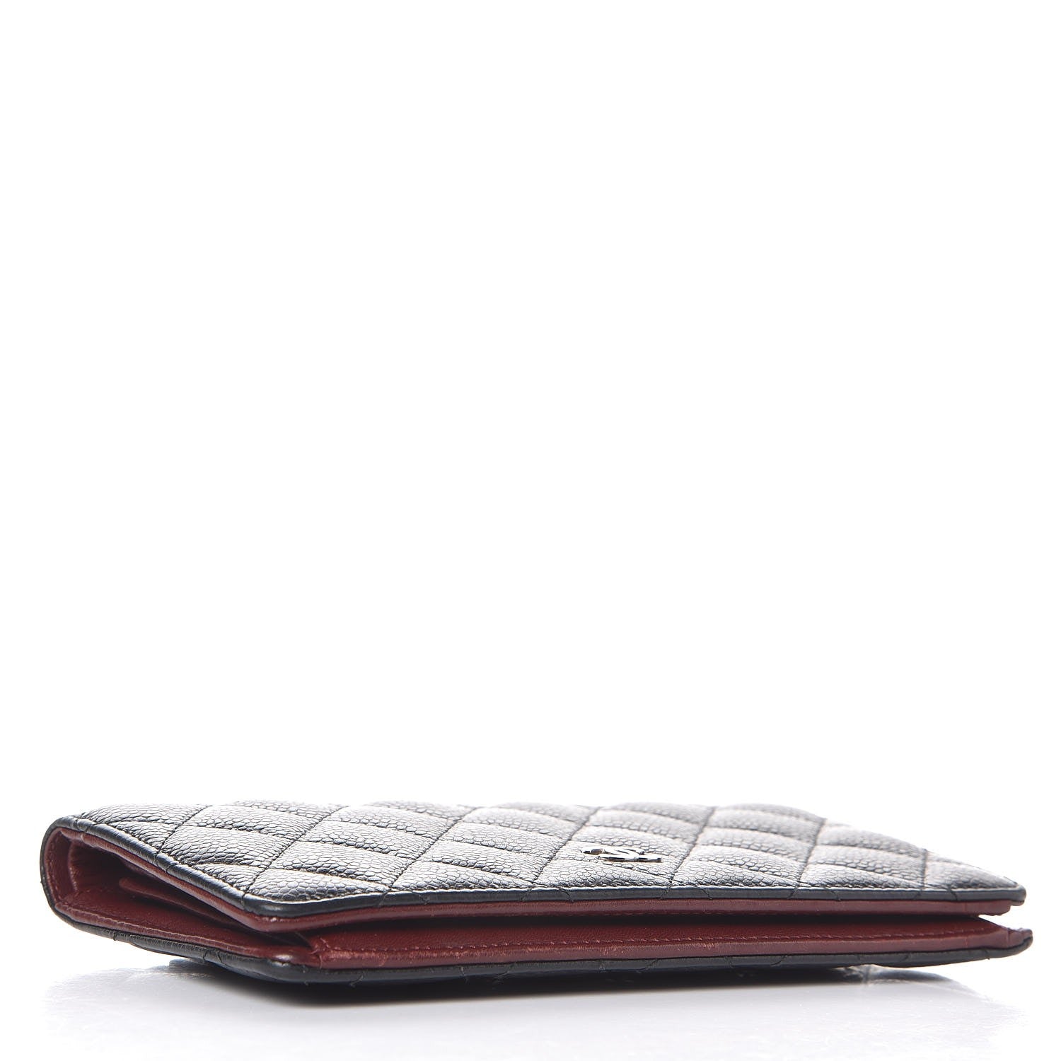 Chanel Caviar Quilted Yen Wallet Black 4 of 9