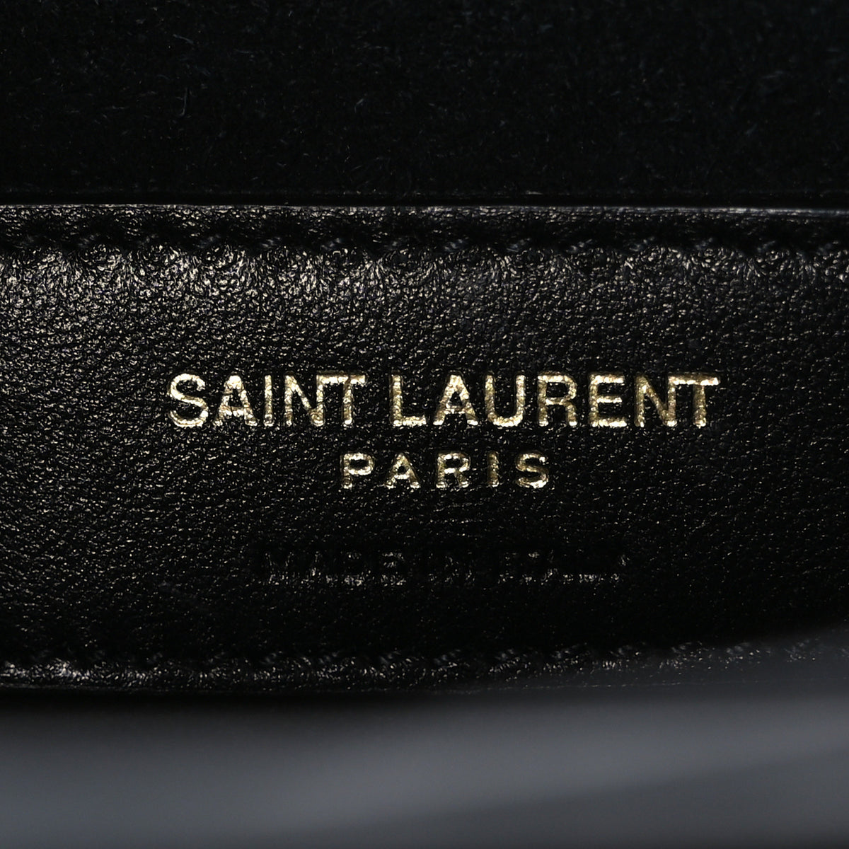 Calfskin Crocodile Embossed Large Monogram Sunset Black