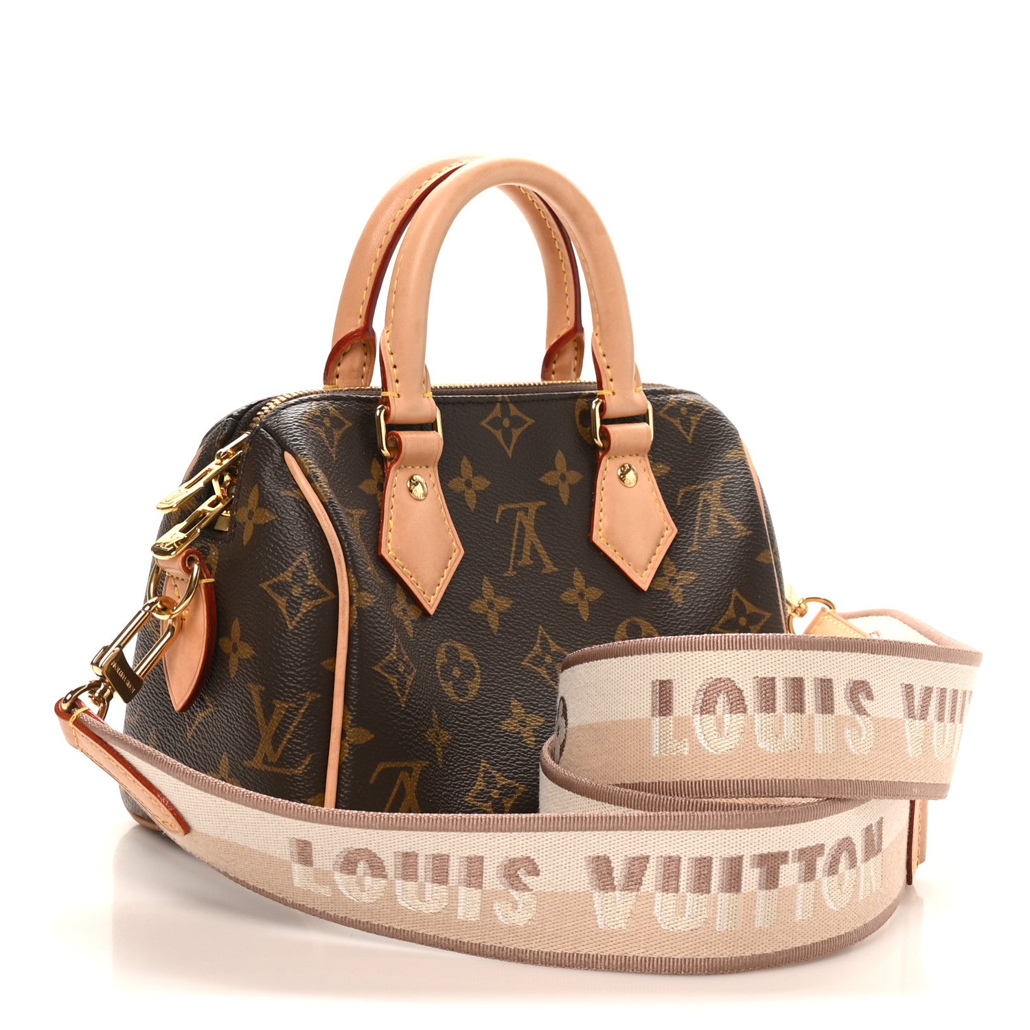 Louis Vuitton Monogram Speedy Bandouliere 20 Beige 3 of 10