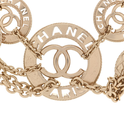 Chanel Pearl Chain Link CC Necklace Gold 4 of 6
