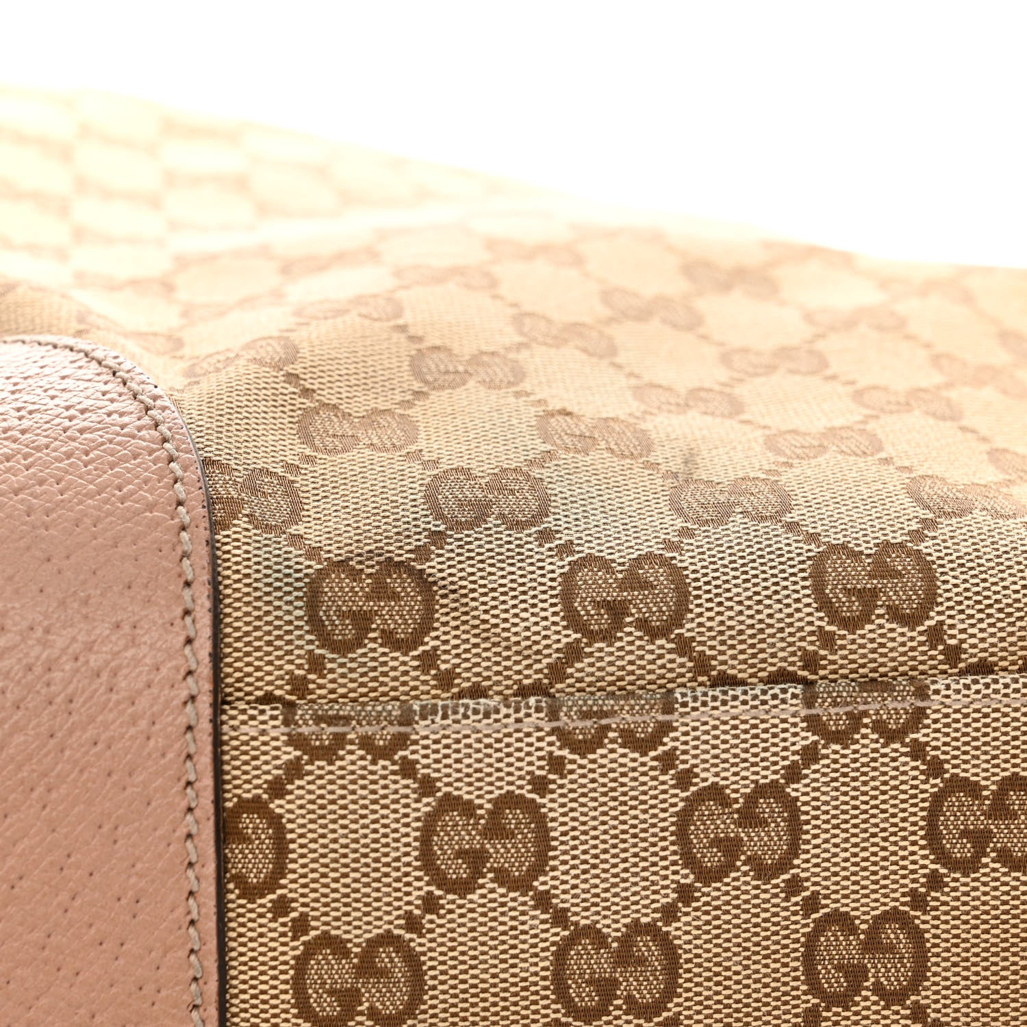 Gucci Monogram Large Bree Foldover Tote Beige Soft Pink 13 of 14