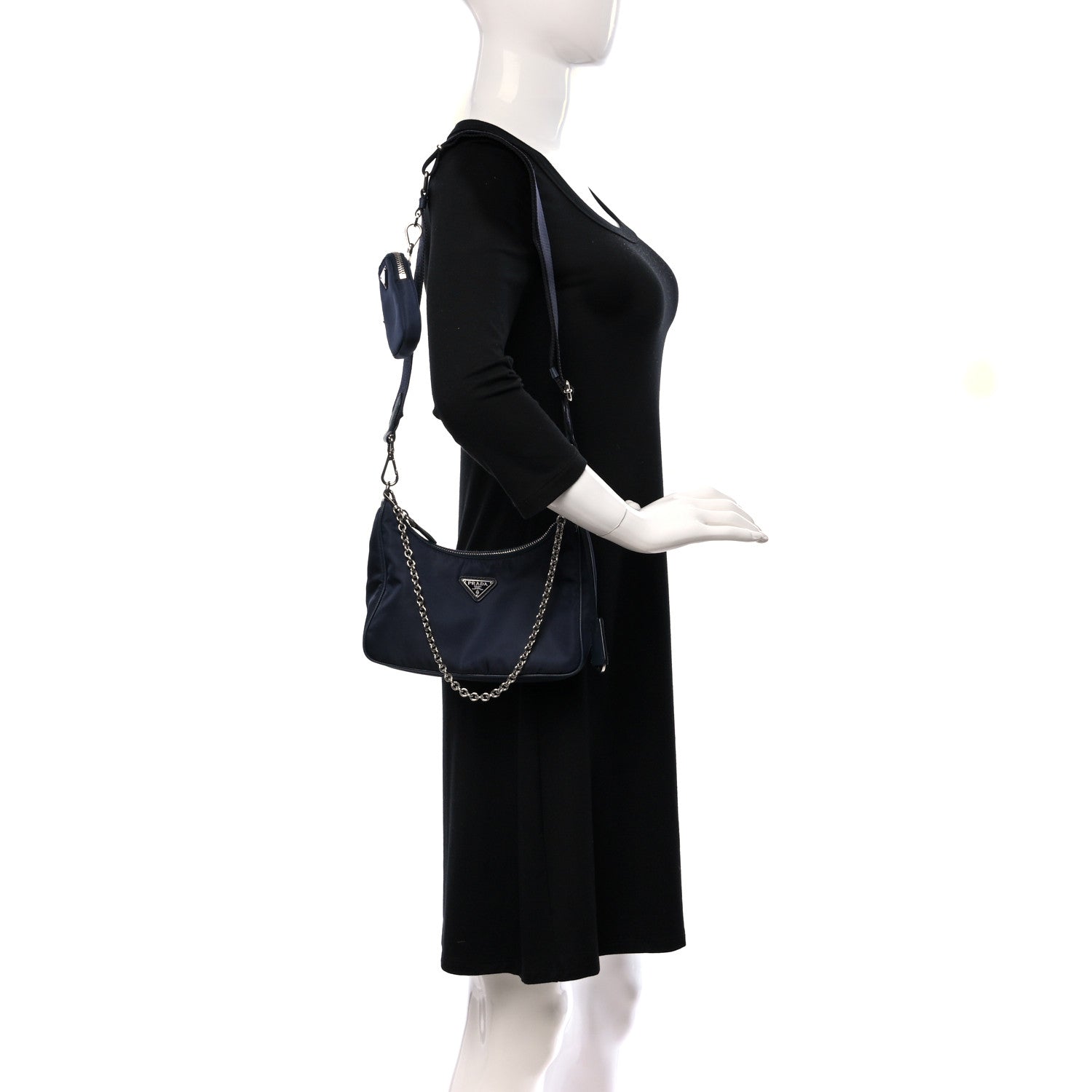 Prada Nylon Re-Edition 2005 Shoulder Bag Baltico 2 of 14