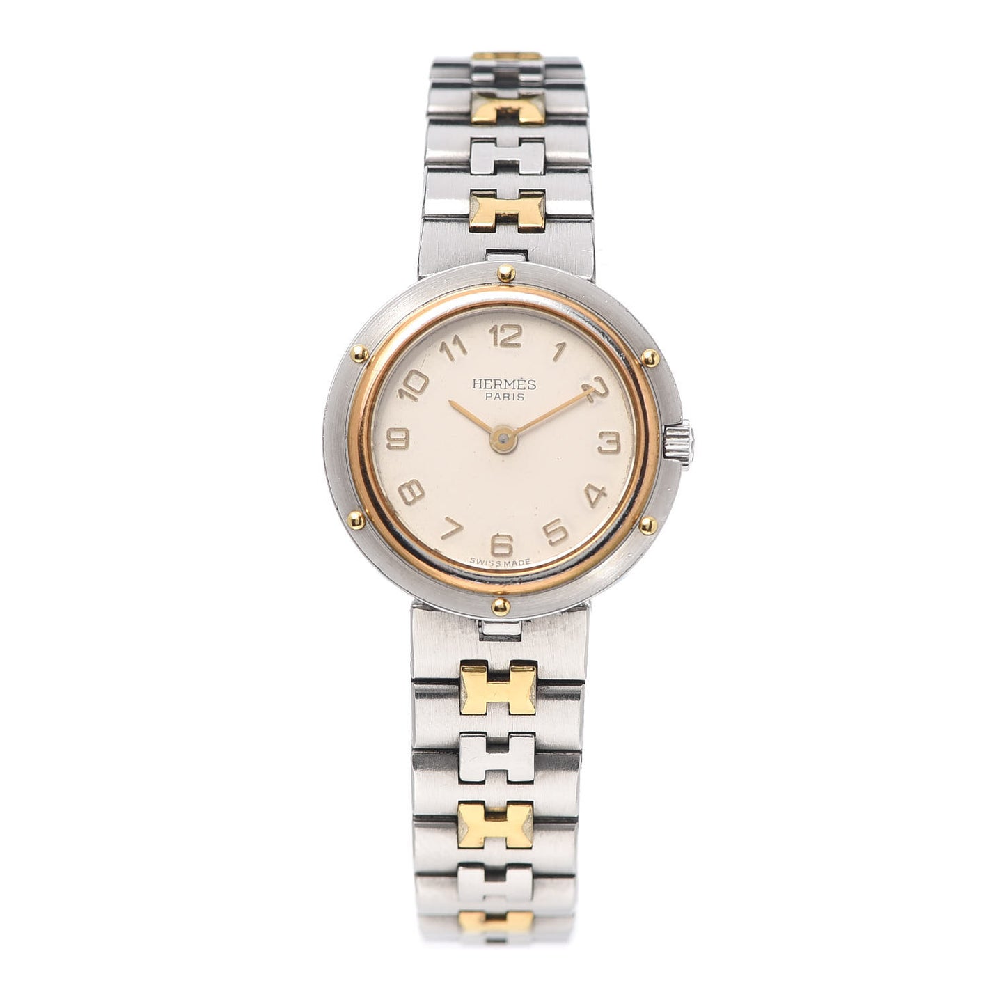 Stainless Steel 24mm Clipper Quartz Watch Gold