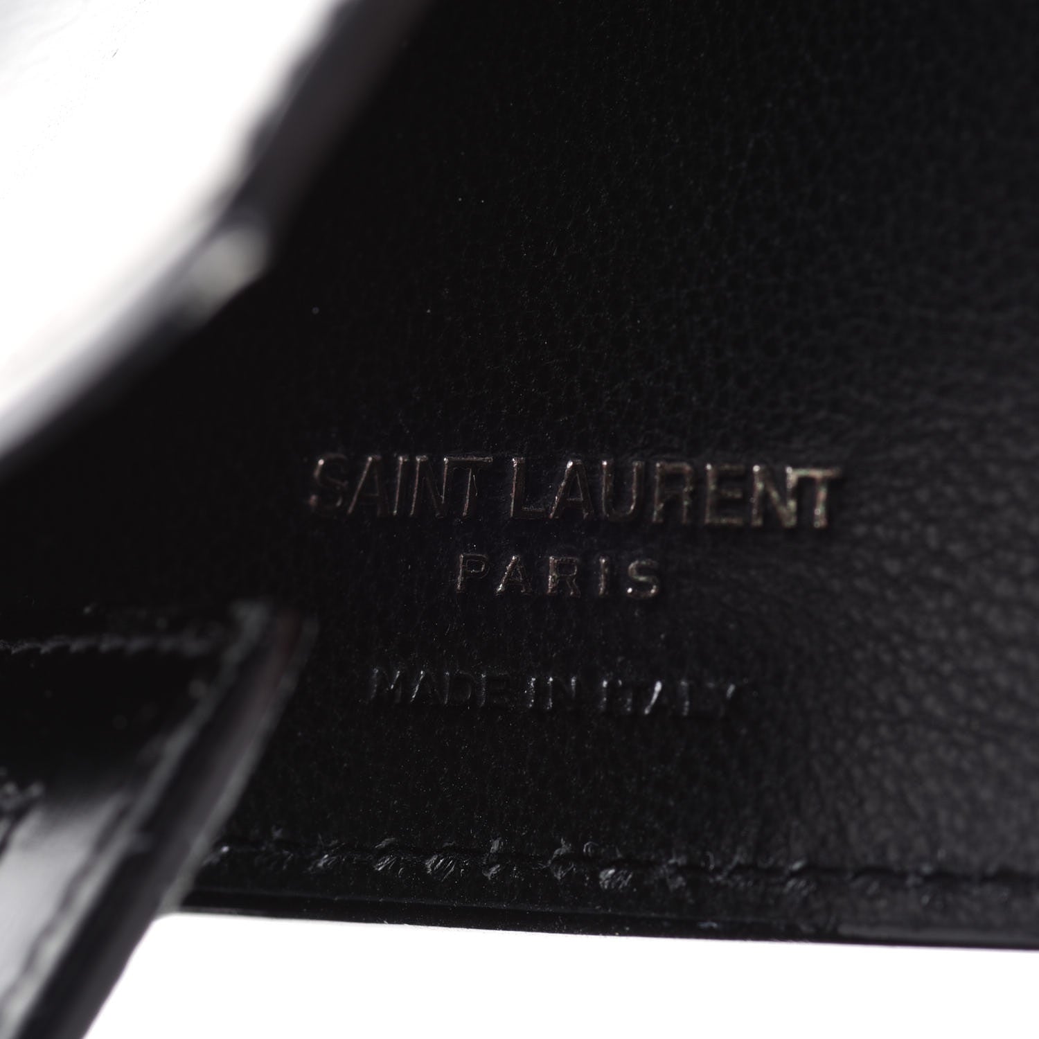 Saint Laurent Calfskin Card Case Black 6 of 7
