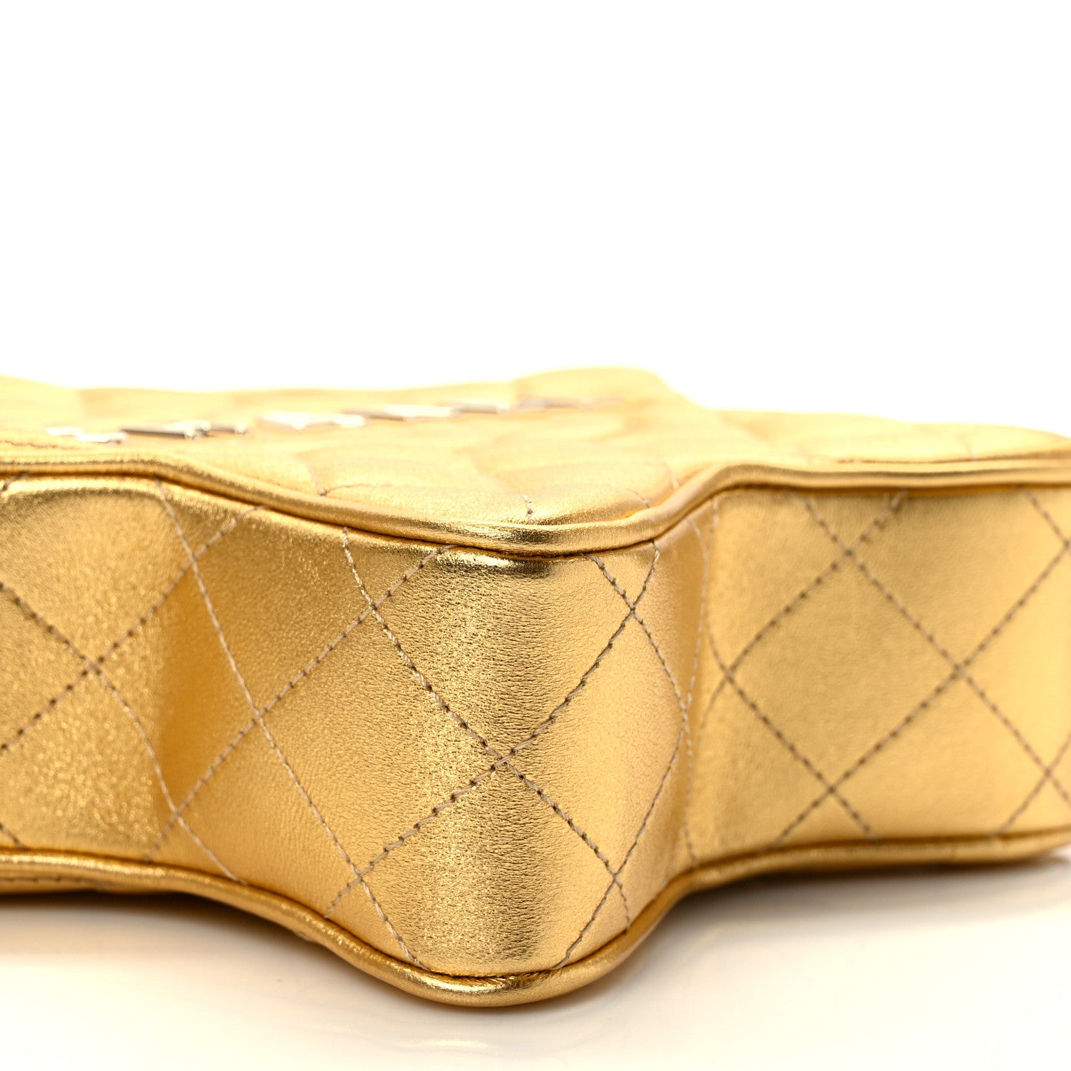 Chanel Metallic Lambskin Quilted Walk Of Fame Star Bag Gold 8 of 10