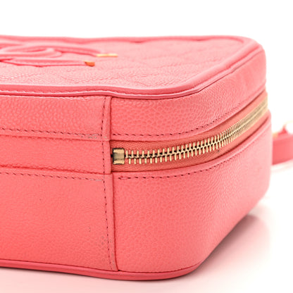 Chanel Caviar Quilted Medium CC Filigree Vanity Case Coral 9 of 11