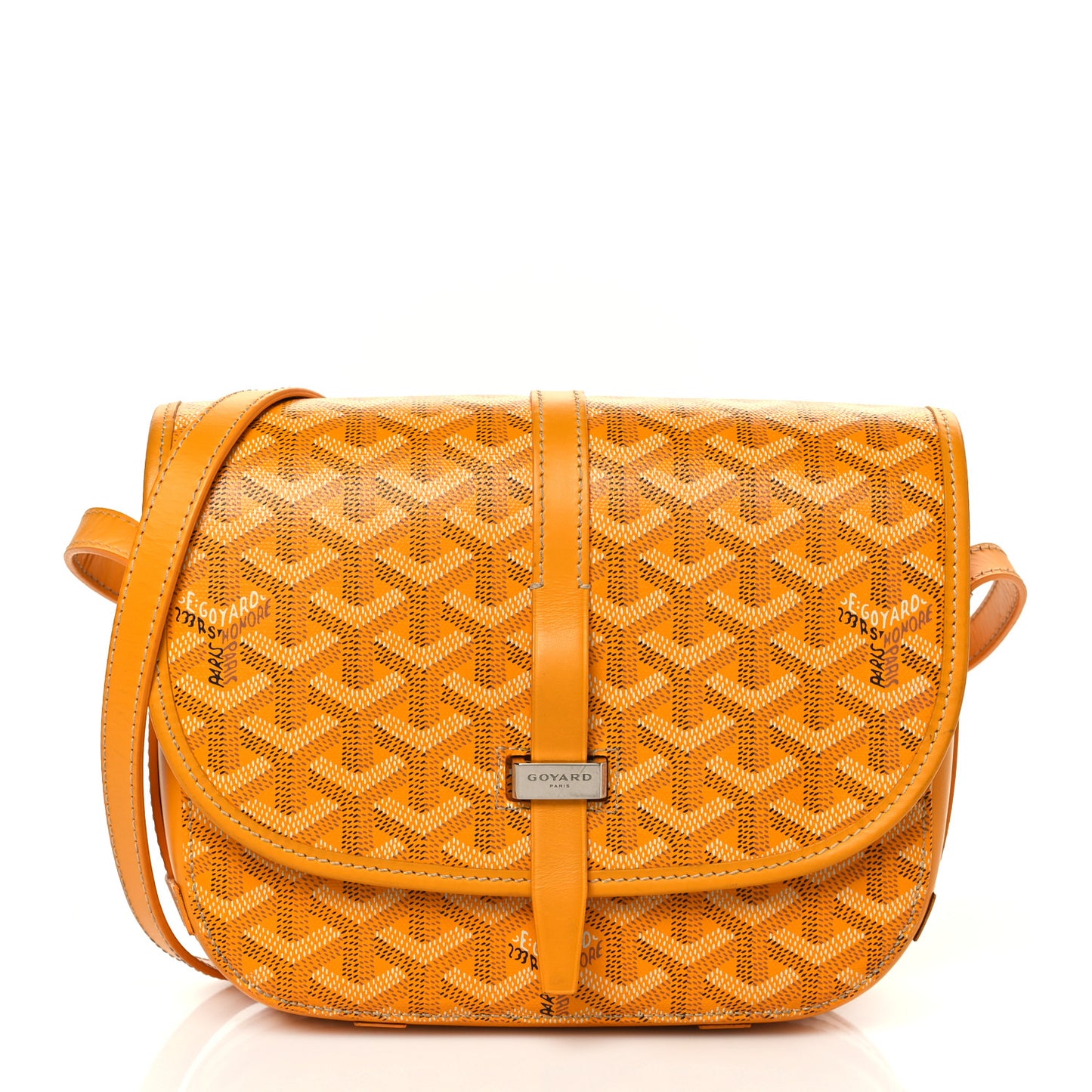 Goyardine Belvedere II PM Messenger Bag Yellow