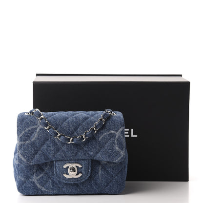 Chanel Denim CC Quilted Mini Square Flap Blue 11 of 11
