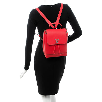 Louis Vuitton Soft Calfskin Lockme Backpack Poppy 2 of 7