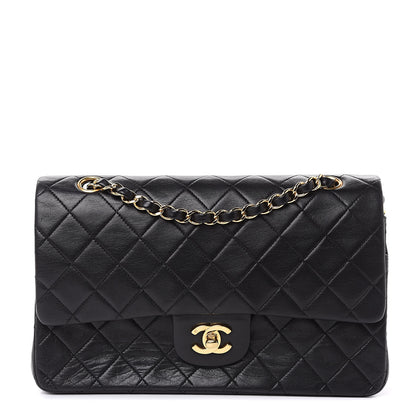 Chanel Lambskin Quilted Medium Double Flap Black 1 of 17