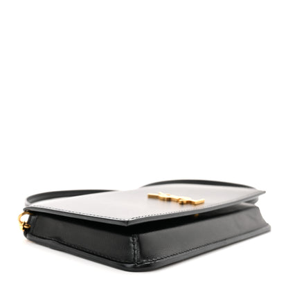 Saint Laurent SAINT LAURENT Smooth Calfskin Monogram Phone Holder Crossbody Black 3 of 9