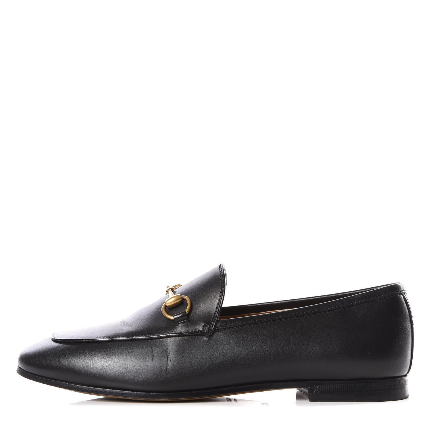Gucci Calfskin Womens Jordaan Loafers 36.5 Black 1 of 8