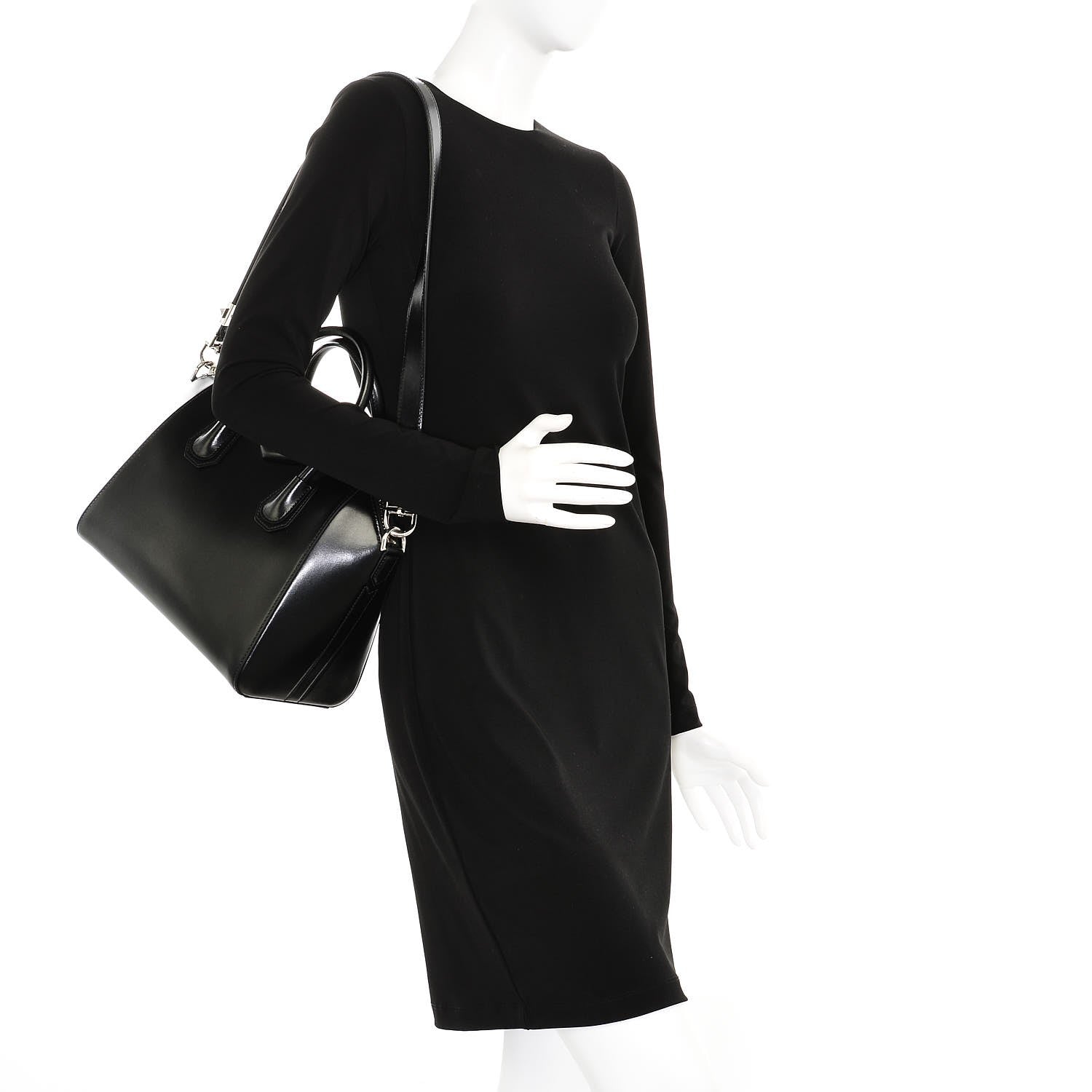 Givenchy Shiny Lord Calfskin Small Antigona Black 2 of 7