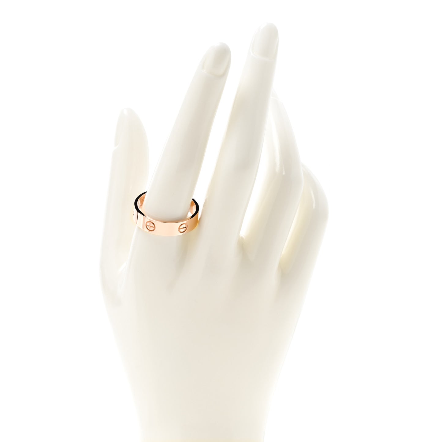 18K Pink Gold 5.5mm LOVE Ring 64 10.75