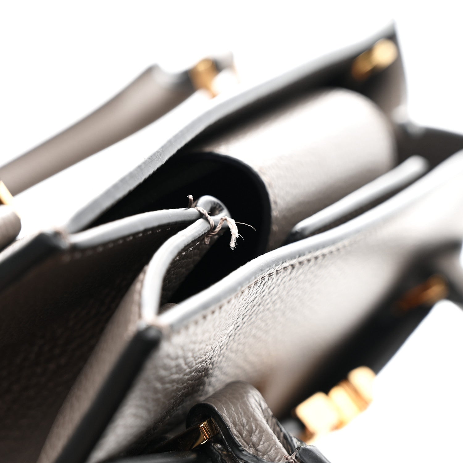 Versace Grainy Calfskin Virtus Top Handle Tote Grey 11 of 11