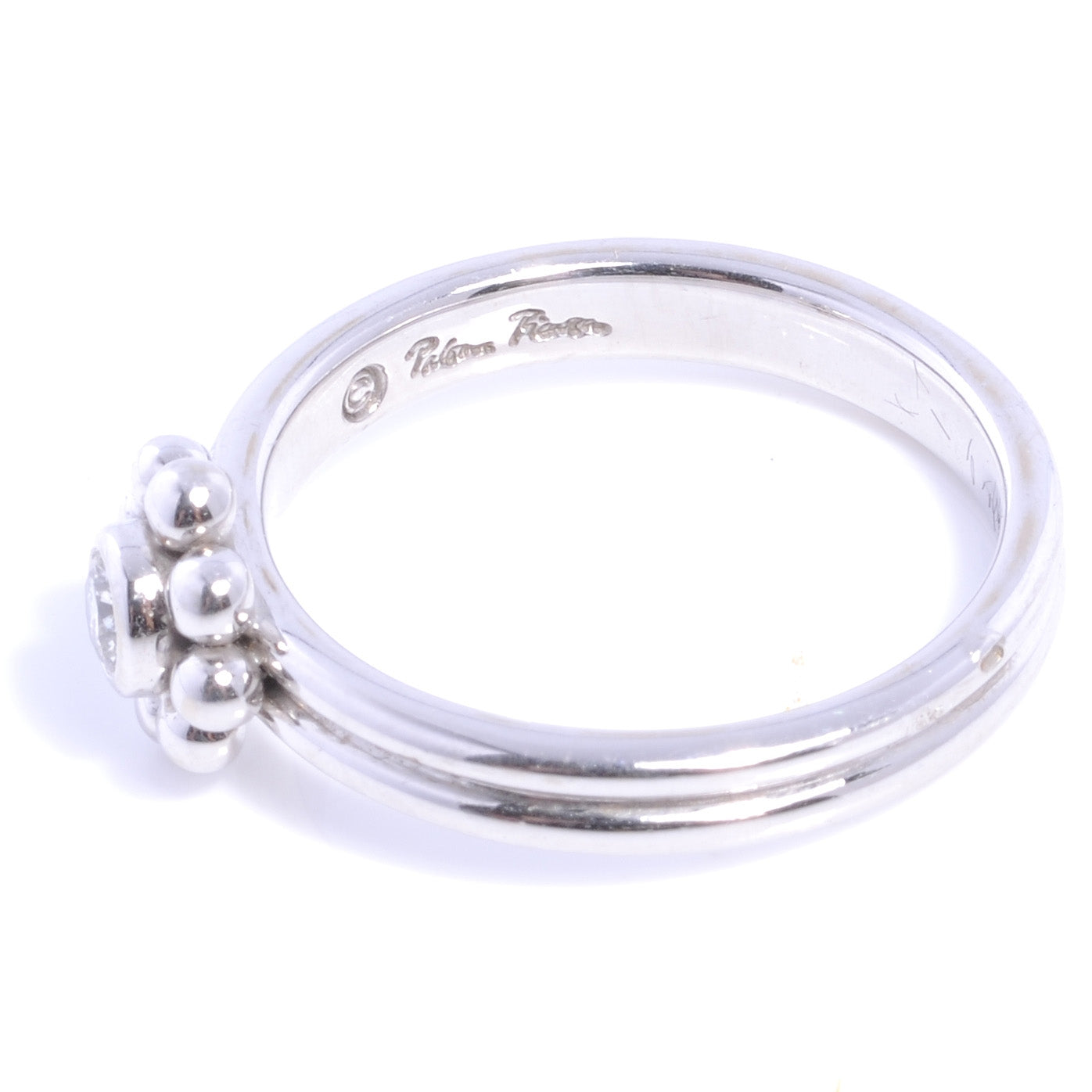 18k Diamond Flower Ring 7