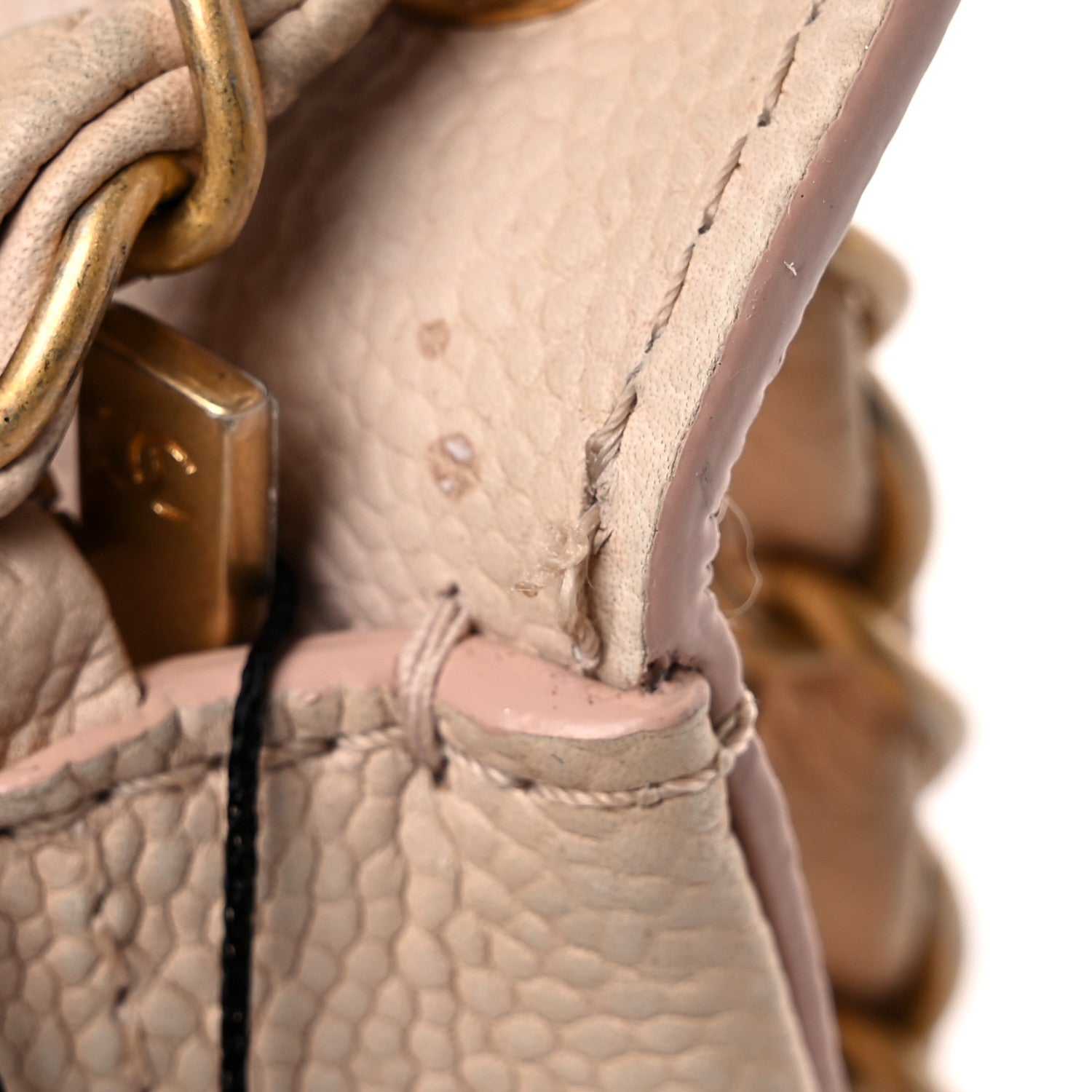 Chanel Grained Calfskin Mini Square Classic Pure Flap Nude 18 of 29